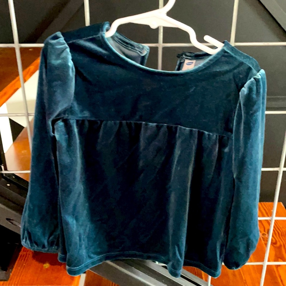 Velvet toddler top